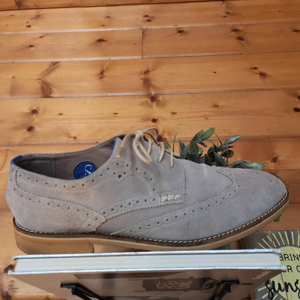 Oliver Sweeney London Bradley Suede Leather Brogue Wingtip‎ Derby Dress Shoes 11